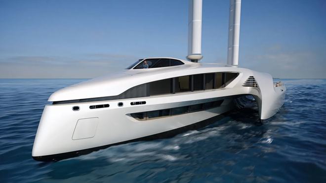 以海鸥为灵感!VPLP 设计发布超流线型三体船概念Seaffinity号